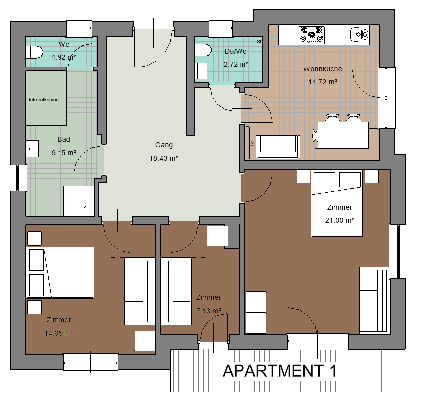 floor plan of apartment nr.apt1