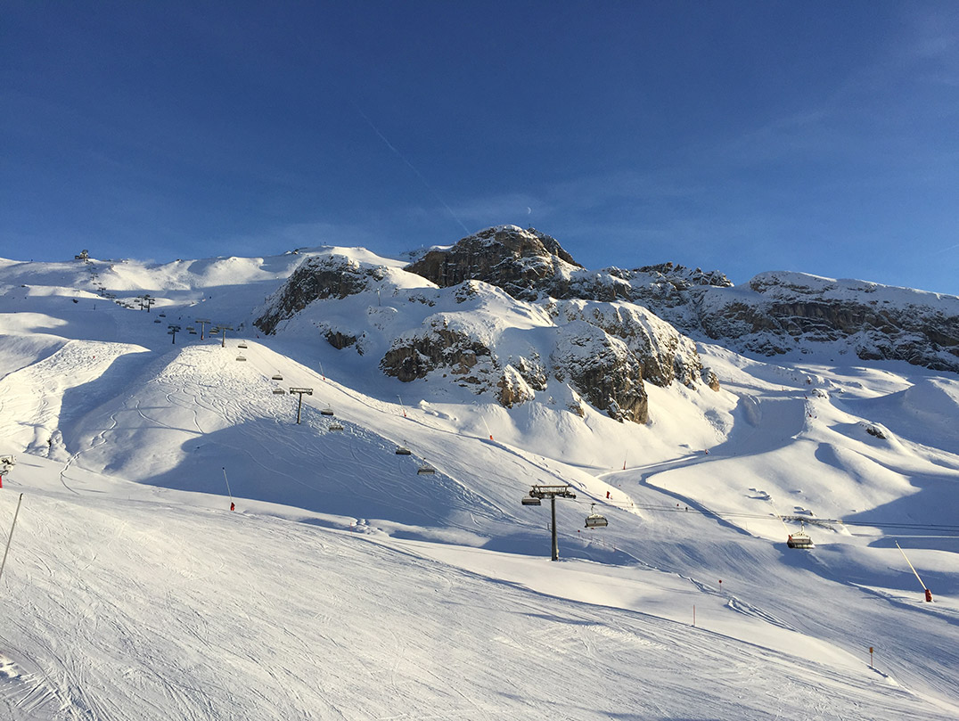 ski resort in winter